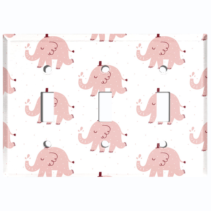 Animals 3 - Gang Toggle Light Switch Standard Wall Plate