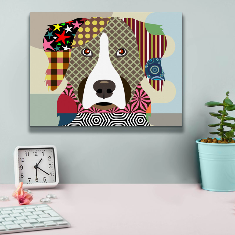 «Bernese Mountain Dog» par Lanre Adefioyue, H 12 po x l 16 po x P 0,75 po
