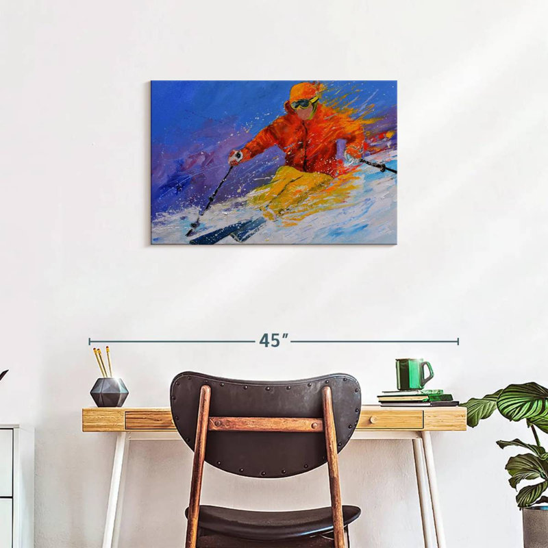 Sireci Expert Skiing, 20" H x 30" W