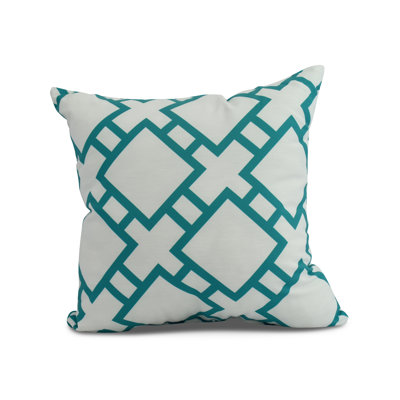Palm Beach Geometric Reversible Throw Pillow