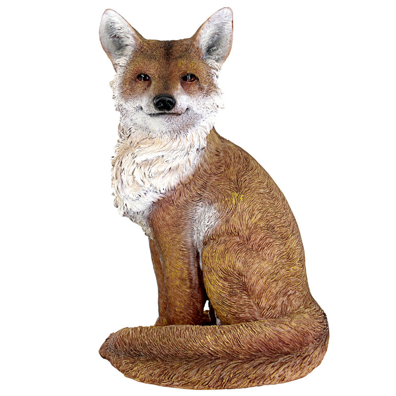 Statue de jardin Fabian, le renard flamboyant
