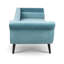 Chaise longue avec accoudoirs à volutes attrayants, assise spacieuse et stable, rembourrage en éponge, coussin confortable, pied en bouleau conique, P 29,21 po x l 69,93 po, H 29,93 po, fauteuil luge classique, siège en mousse haute,-1699704093