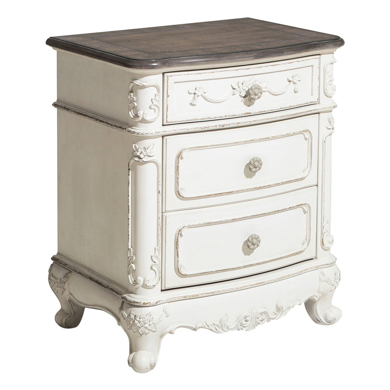 Table de chevet 3 tiroirs Victorian Classic