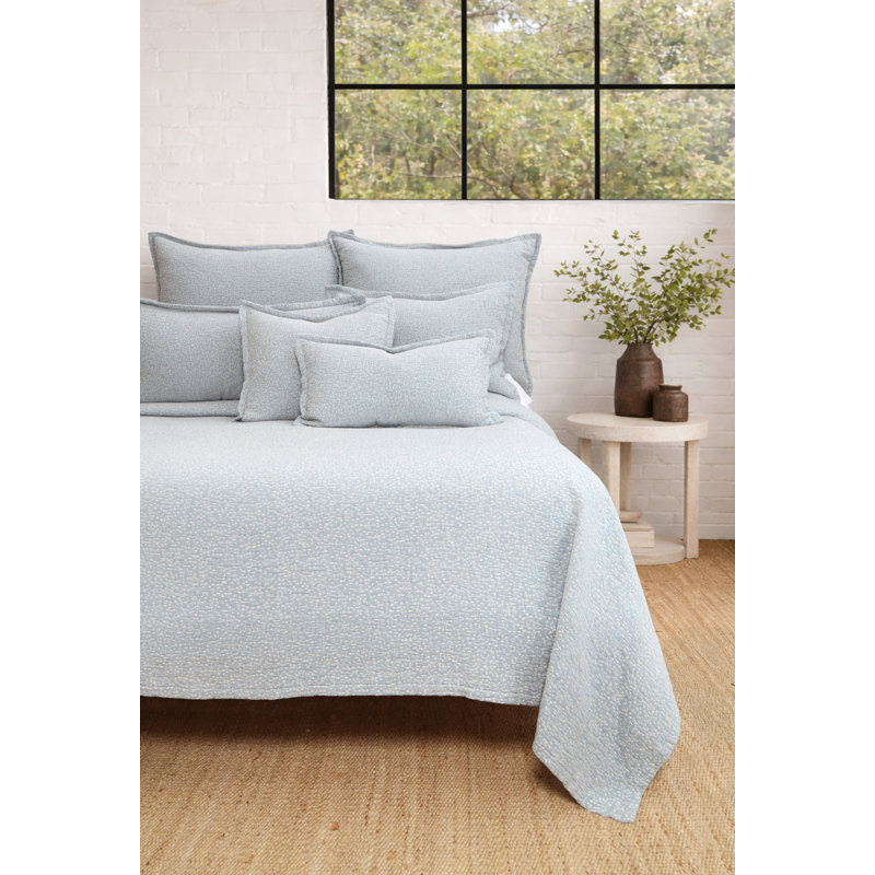 Malibu 100% Cotton Matelassé, Light Blue, King