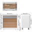 Kiros Drawer Bottom Cabinet Lyon 80x46x81.5 cm Engineered Wood-1503774021