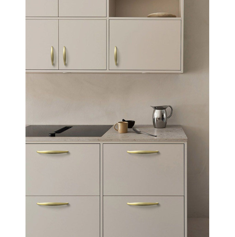 3" Center To Center Bar Pull Multipack, Brushed Brass