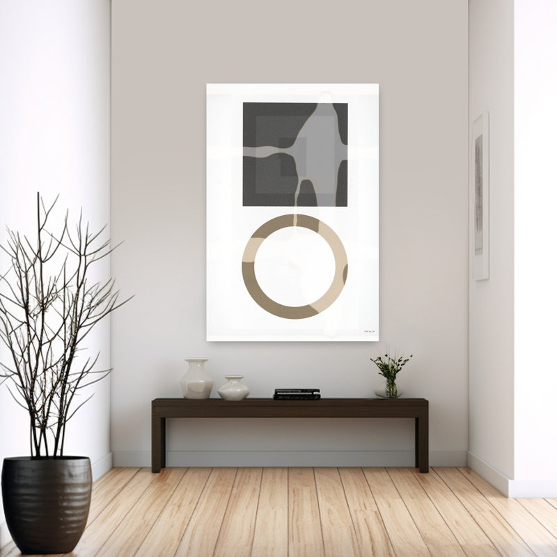 Balance, art géométrique abstrait contemporain, H 60 po x l 40 po