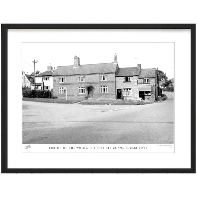 Burton On The Wolds, The Post Office And Square C1960 - Single Picture Frame Print, 31.5cm H x 38.8cm W x 2.3cm D
