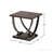 Black Nickel End Table With Bottom Shelf