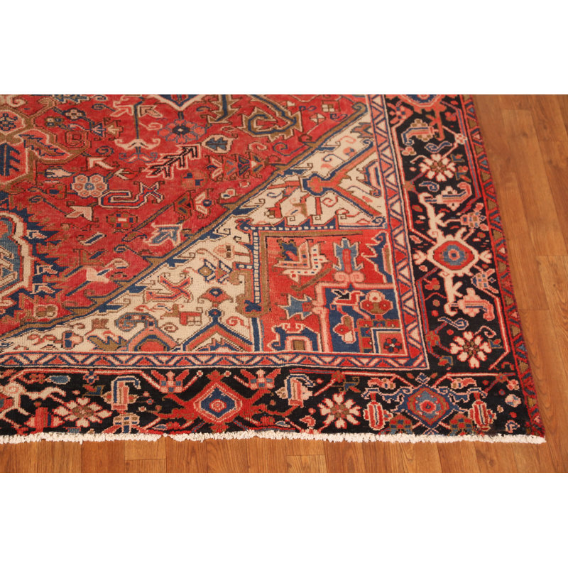 Tapis traditionnel rétro en laine 8 x 11