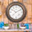 21"  Atomic Metal Wall Clock