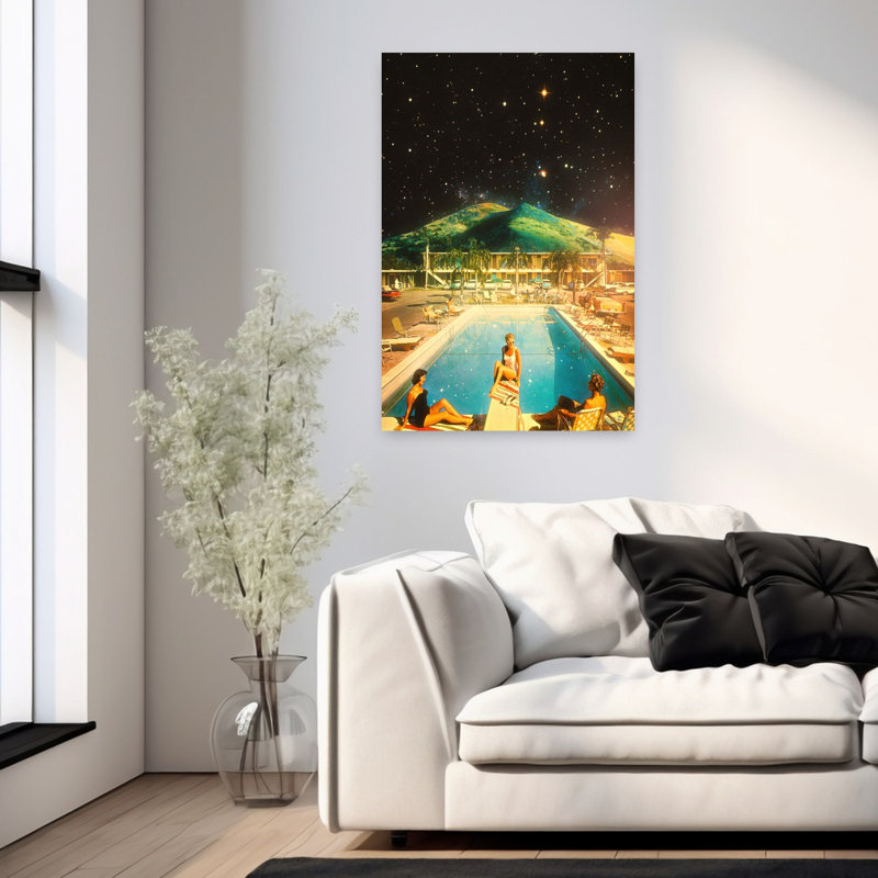 Art contemporain contemporain, H 36 po x l 24 po