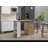 Allen 47" Wide Kitchen Island One Cabinet and Five Shelves, Bar Table, Dinning Table. Pub Table