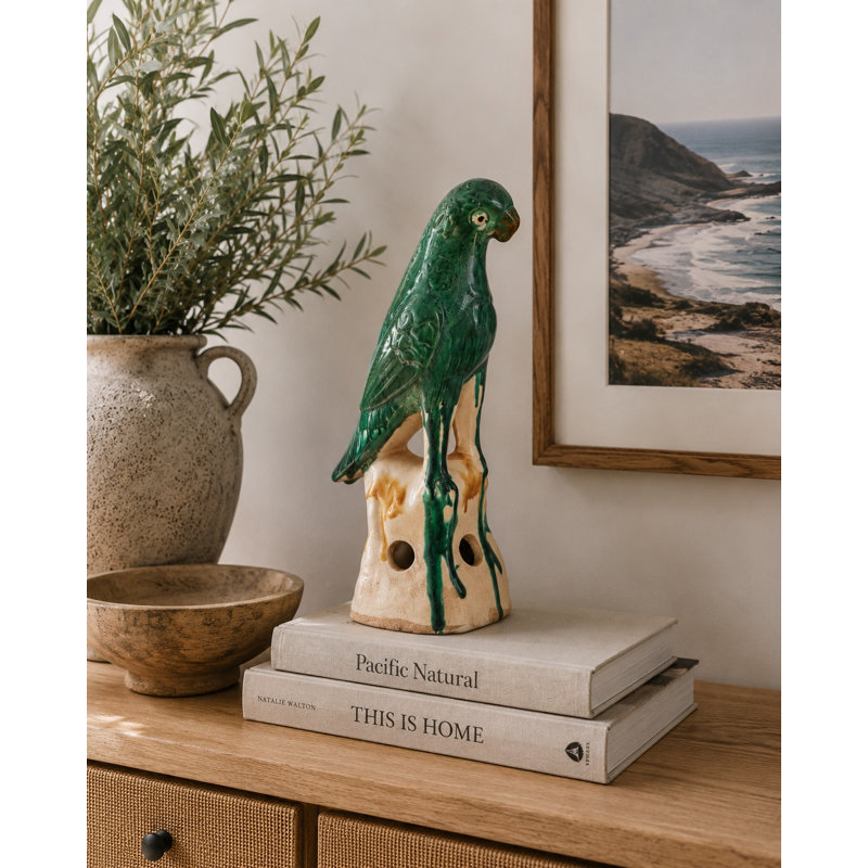 Animals Figurines & Sculptures, Green, 12" H x 5" W x 7" D