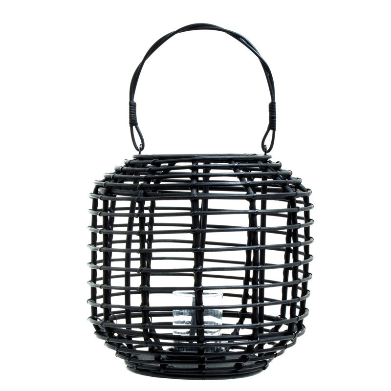 Bourbeau Wicker Tabletop Lantern