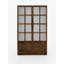 Armoire modulaire rustique moderne en bois de pin massif