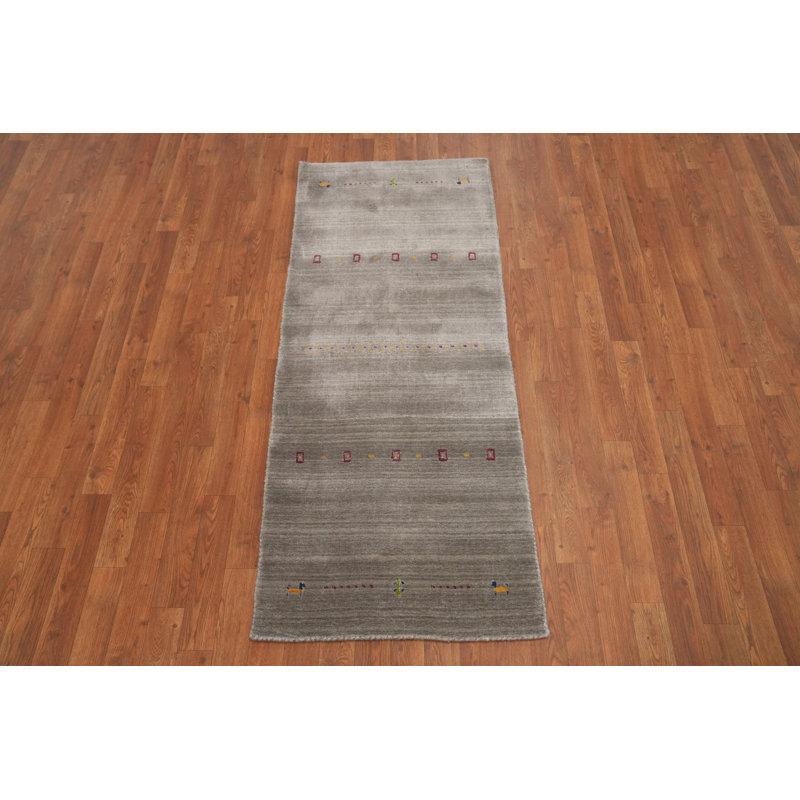 Tapis de couloir oriental tribal fait à la main 2 x 6
