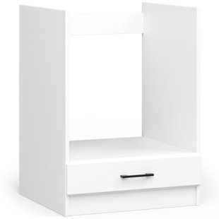 Oven base cabinet in white