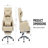 Swivel Ergonomic Office Chair, Technology Leather  High Back Office Chair With Lumbar Support Headrest, Sedentary Comfortable Boss Chair, 155° Reclining Computer Chair