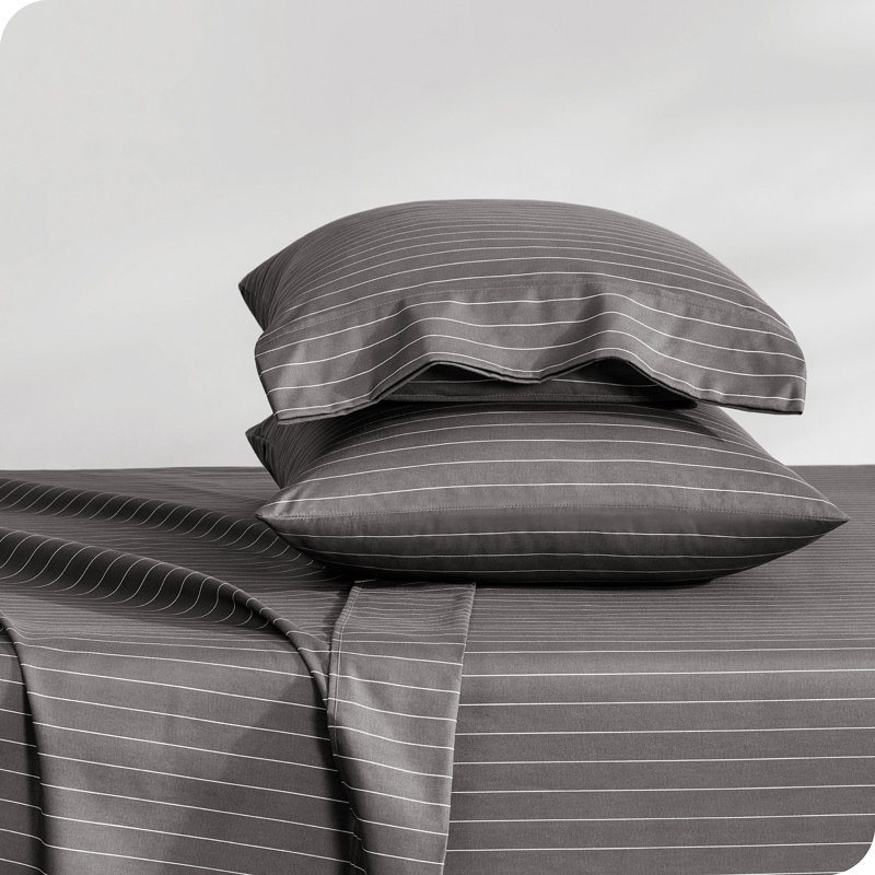 Queen Midnight Grid Microfiber Deep Pocket Sheet Set