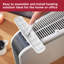 Black And Decker 2200W 7500 BTU Electric Panel Space Heater with Adjustable Thermostat and with Digital Display