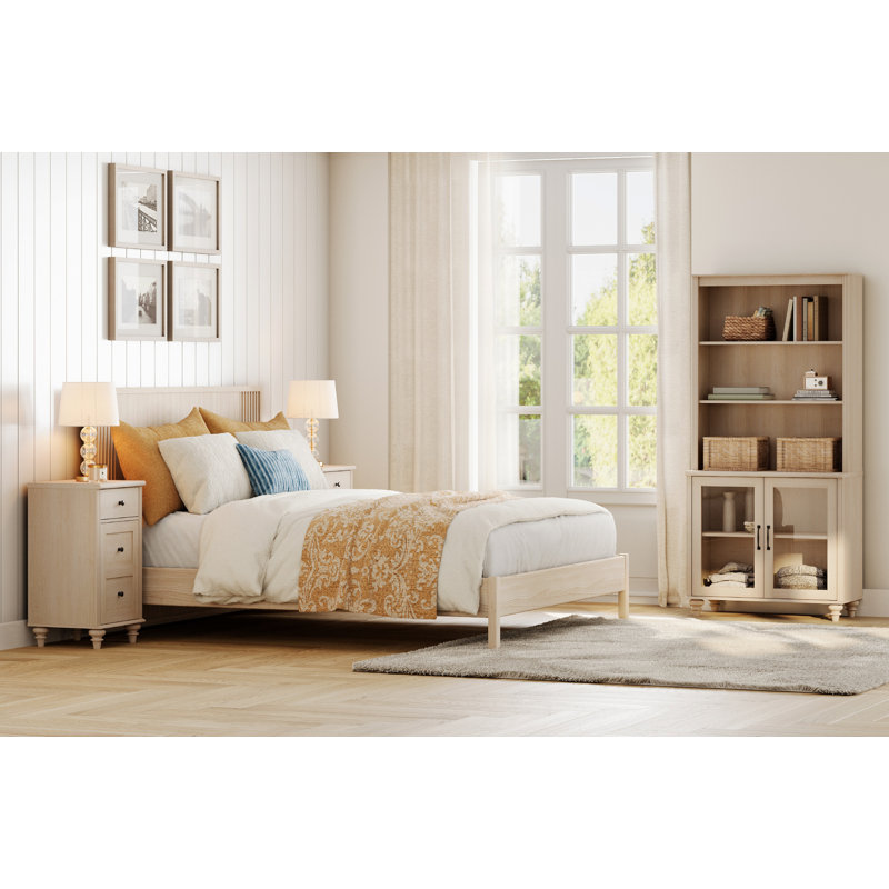 Scarlett 72.1"H X 33.9"W Flesh-Colored Bookcase With Doors, 5 Tier Bookshelf, 72'' Tall Book Case Shelf With Glass Storage Cabinets, Large Bookcases Farmhouse Bookshelves For Living Room Bedroom Home Office Kitchen, 34''