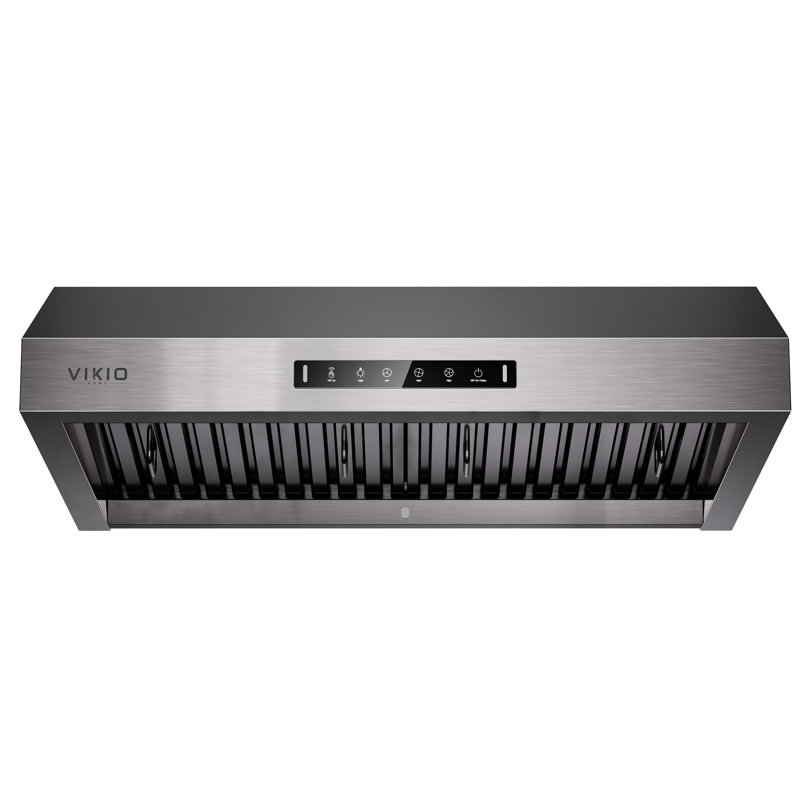 VIKIO 30" Under Cabinet Range Hood with 900 CFM & Hands-Free Gesture Control, Black