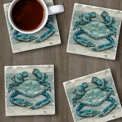 Ensemble de 4 sous-verres Northpoint Crab