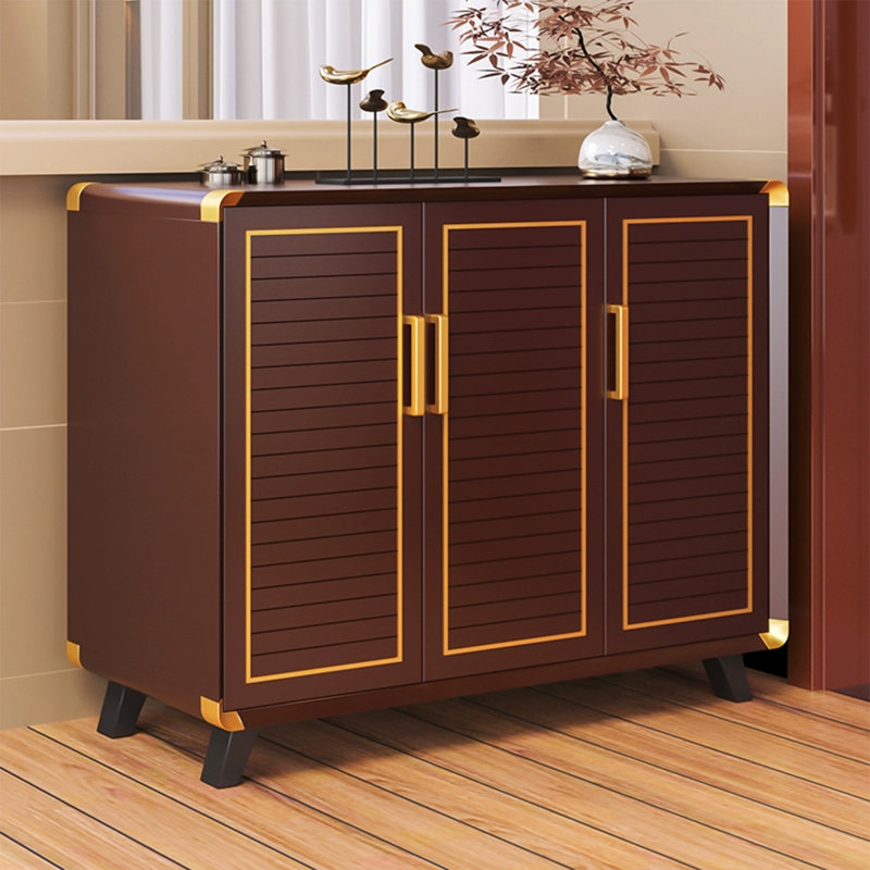 Walnut Aluminium Shoe Storage
