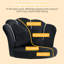 Chaise de travail en velours Edwardo-441260698-441260699