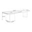 Bureau rectangulaire à 3 tiroirs brun noisette + blanc beige + bois manufacturé-476382686-476382684