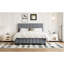 Lit plateforme tapissier en velours avec 2 tiroirs et 1 lit gigogne simple TG-449045362