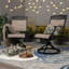 Ensemble de 2 chaises de patio pivotantes