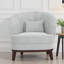 Élégant fauteuil d'appoint en tonneau rembourré Ava-320575100