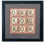 Ensemble de 4 jeux de toile magnétiques: Échecs, Backgammon, Dames, Tic Tac Toe: Moderne
