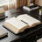 Simple Rectangle Black Solid Wood Writing Desk