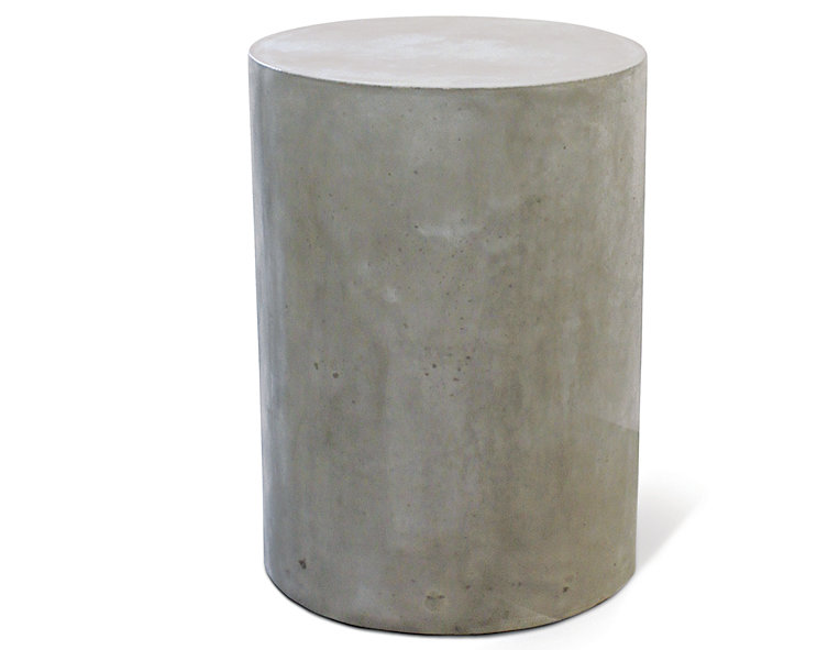 Table d'appoint Perpetual Ben, Gris ardoise, Diamètre de 15 po