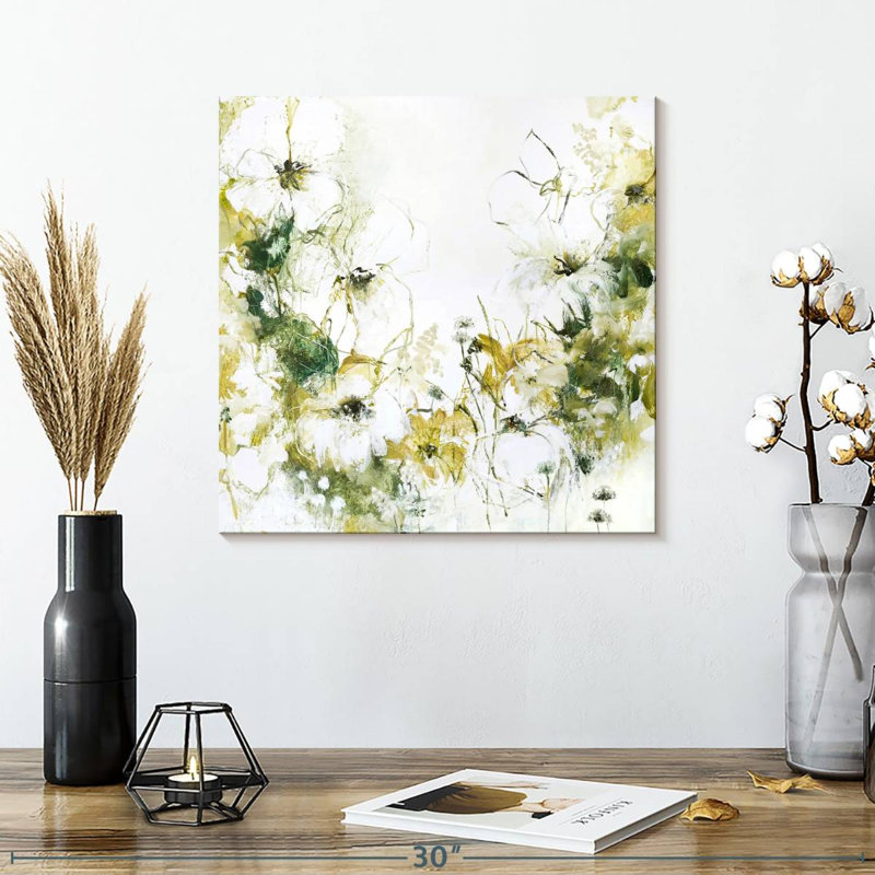 Flower Blush II, H 16 po x l 16 po
