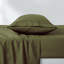Ensemble de draps en microfibre Luxe Olive - Literie lisse à poches profondes pour chambres à coucher surélevées-122261615-122261622