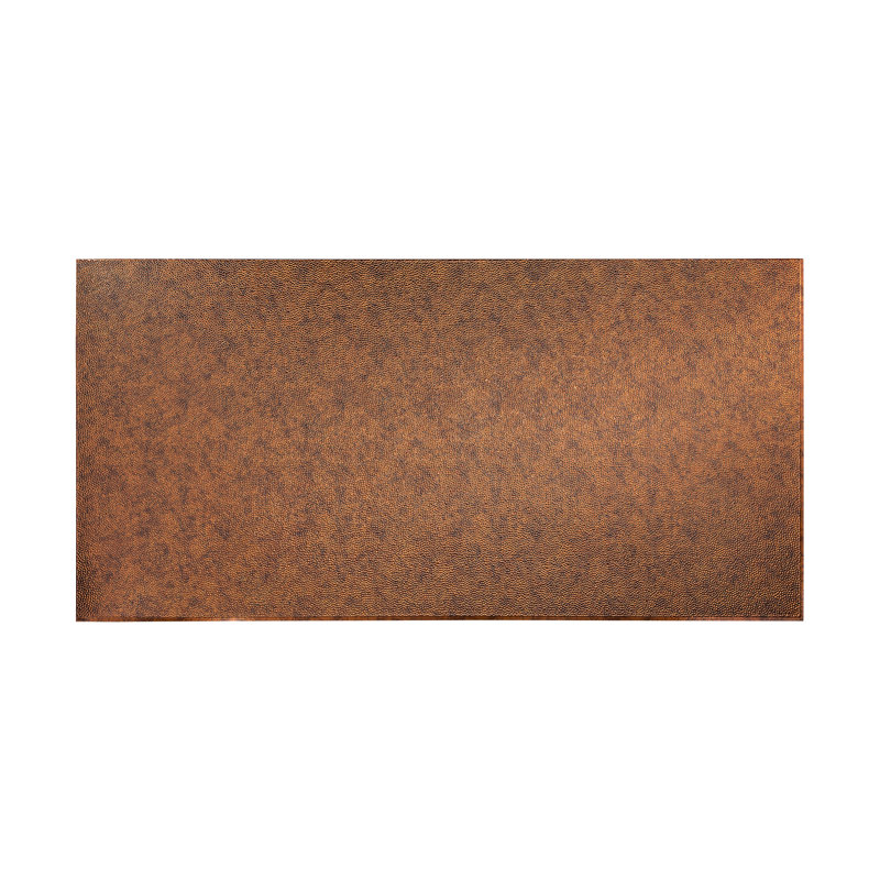 FASÄDE Hammered Decorative Vinyl 4'X8' Wall Panel, Moonstone Copper
