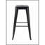 Tabouret à hauteur de comptoir de 30 pouces, ensemble de 2 tabourets de bar en métal sans dossier, non empilable, amovible et facile à assembler, conception peu encombrante pour îlot de cuisine / bar / café / salle à manger (noir mat)-619615424-619615428-619615432