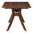 Dining Table, Solid American Walnut Wood, Rectangular, Brown, Seats 6