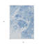 Tapis intérieur / extérieur bleu ciel et bleu denim lavable HomeRoots 5 pi x 8 pi