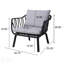 Fauteuil club Huron en PP (ensemble de 2), durable et résistant aux intempéries avec un design moderne pour une utilisation intérieure et extérieure-67637536