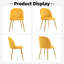 Chaise d'appoint empilable en velours-475249282
