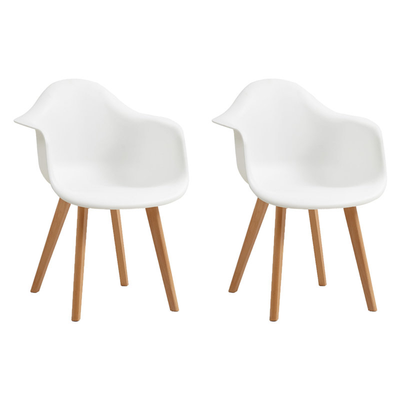 39cm H Wing Back Armchair, White