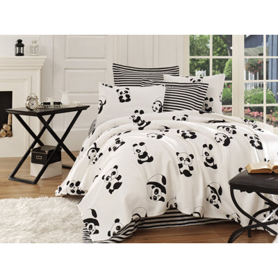 100% coton Gerise noir / blanc