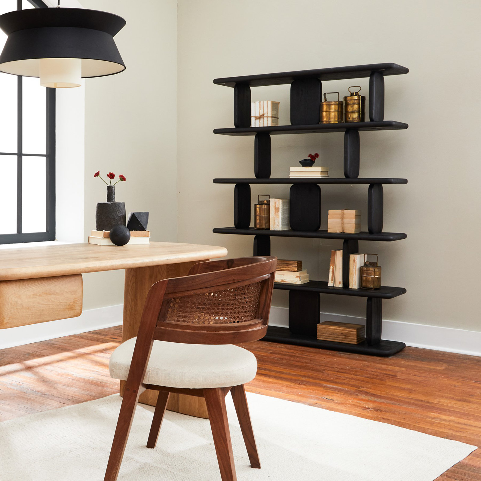 Magdalena Shelving Unit, Charcoal