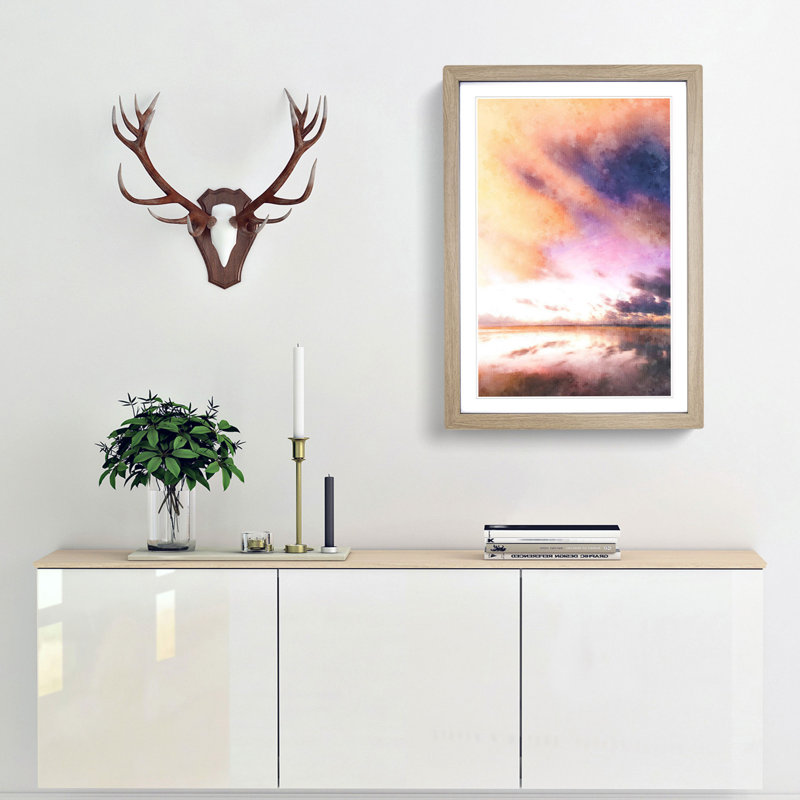 Clouds over Alabama - Picture Frame Painting Print, Oak Framed, 63cm H x 45cm W x 2cm D