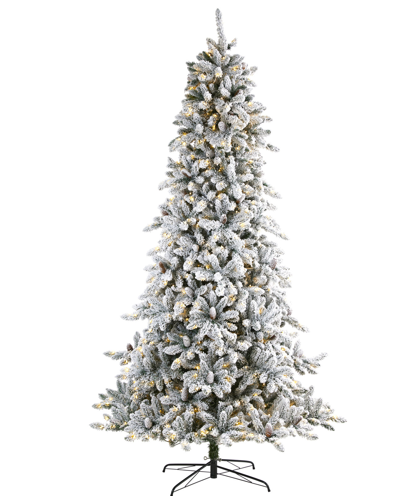 Lighted Artificial Christmas Tree, 9' H